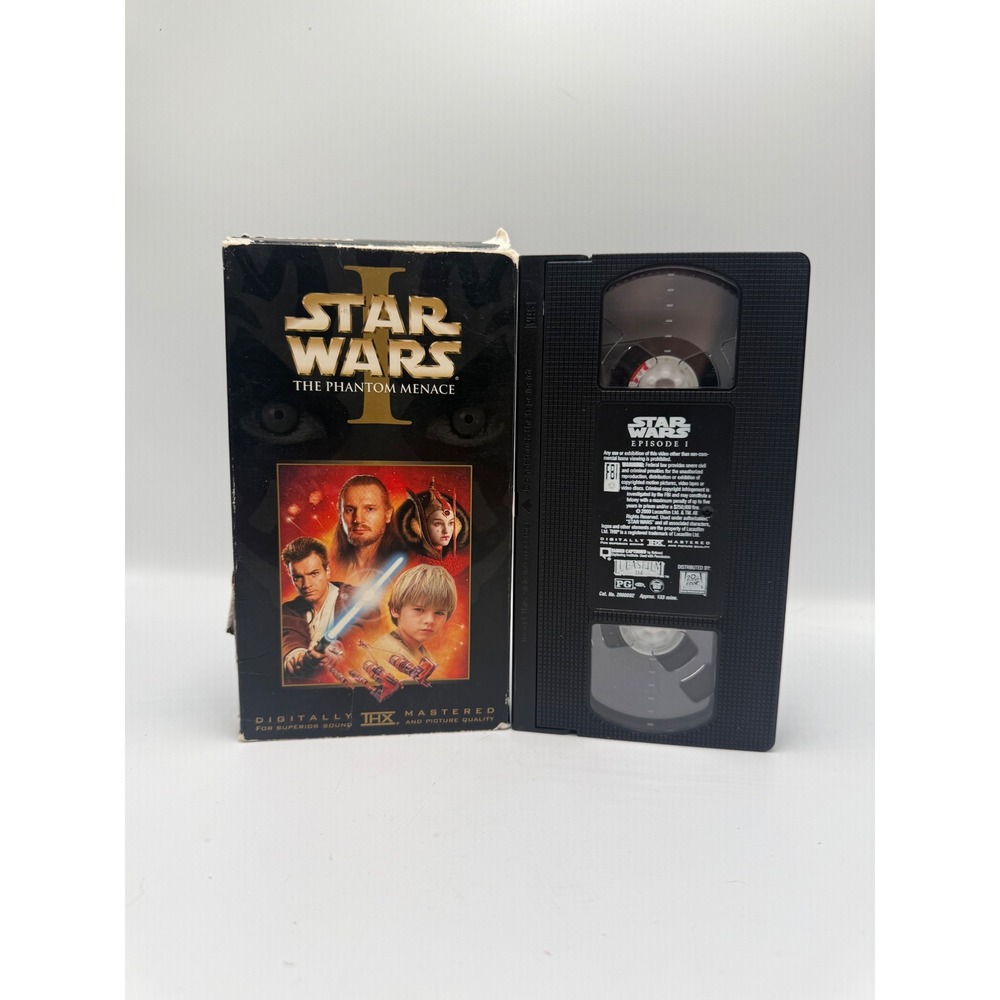 Star‎ Wars Episode I The Phantom Menace VHS 1999 THX Mastered Lucasfilm Movie
